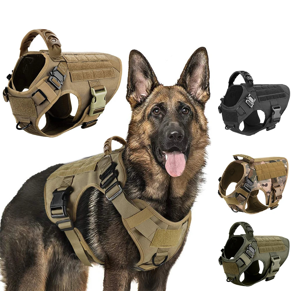 AlphaGear™ Dog Harness – Military-Grade Training Vest for German Shepherds & More