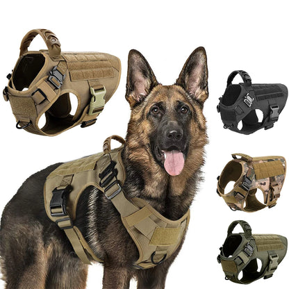 AlphaGear™ Dog Harness – Military-Grade Training Vest for German Shepherds & More