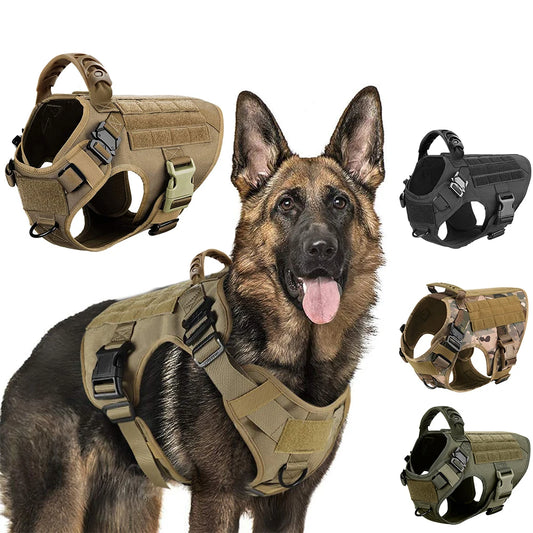 AlphaGear™ Dog Harness – Military-Grade Training Vest for German Shepherds & More