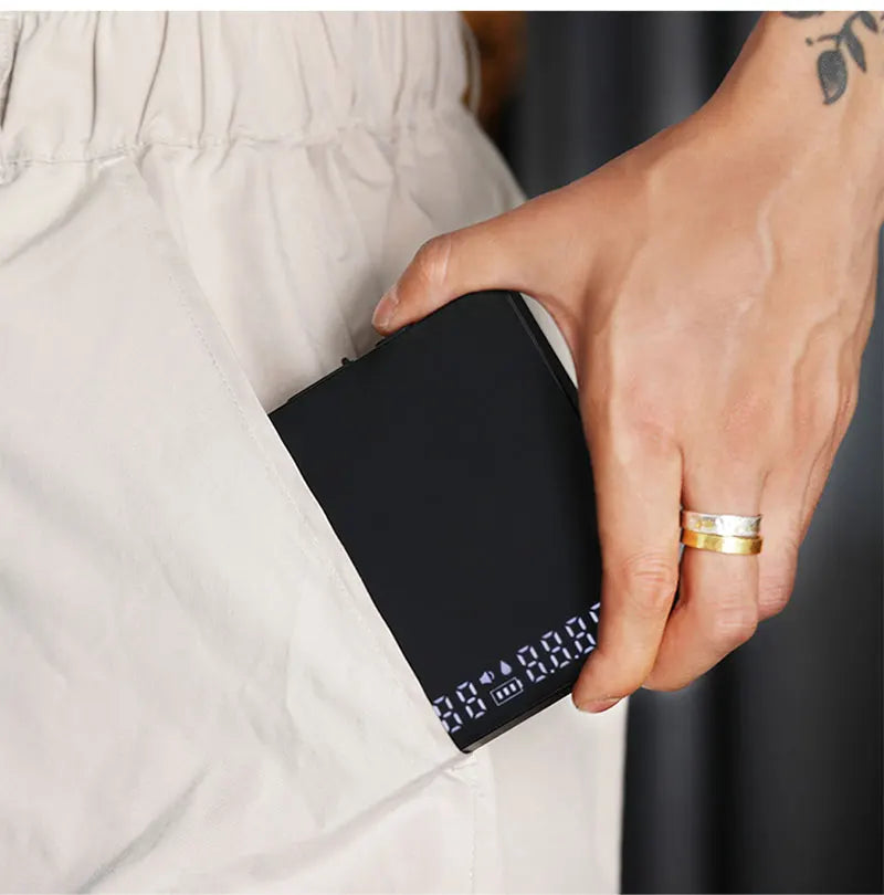 BaristaPro Digital Coffee Scale – High Precision & Rechargeable