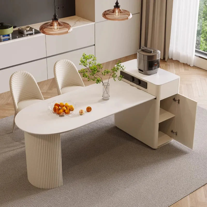 CozyGather™ Extendable Kitchen Island with Dining Table