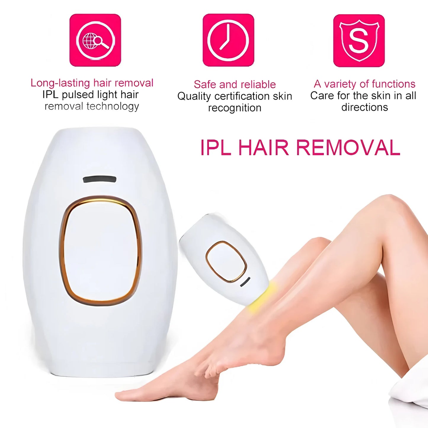 ForeverSilk™ Ice-Cool – Painless Laser Hair Removal with Unlimited Flashes