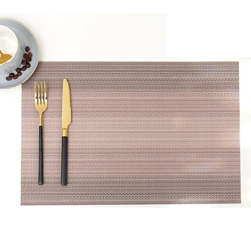 DineStyle™ PVC Placemats Set – Durable, Washable & Elegant Dining