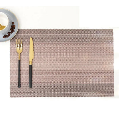 DineStyle™ PVC Placemats Set – Durable, Washable & Elegant Dining