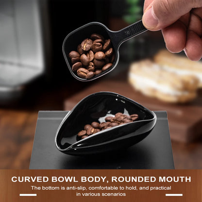 Leeseph BaristaMeasure Set – Ceramic Dosing Cup & Spoon for Perfect Coffee