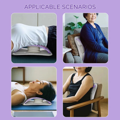 FlexiRelief™ Adjustable Back & Neck Massager – Airbag Support & Posture Aid