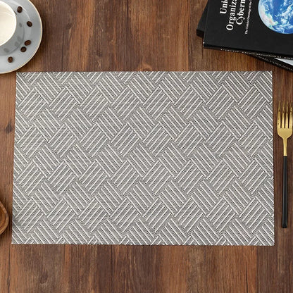 DineStyle™ PVC Placemats Set – Durable, Washable & Elegant Dining