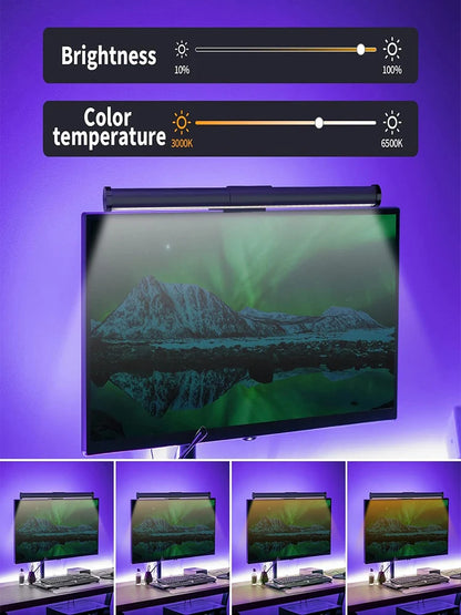 LumiView DeskPro – LED Monitor Lamp with RGB Ambient Lighting