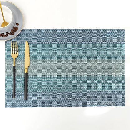 DineStyle™ PVC Placemats Set – Durable, Washable & Elegant Dining