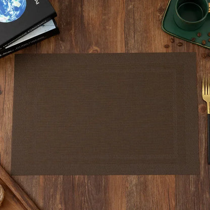 LuxeShield™ PVC Dining Mats – Waterproof & Heat Insulation Table Pads