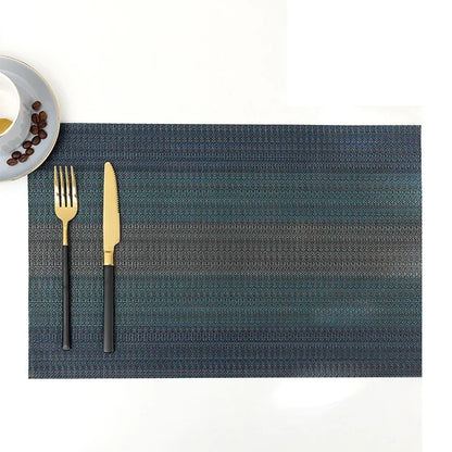 DineStyle™ PVC Placemats Set – Durable, Washable & Elegant Dining