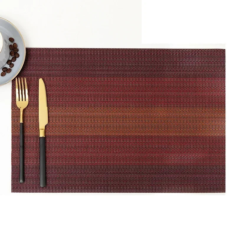 DineStyle™ PVC Placemats Set – Durable, Washable & Elegant Dining