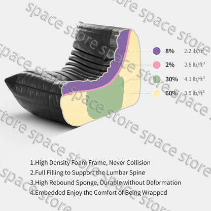 LoungeNest Caterpillar – Soft Rocking & Leisure Chair for Home & Balcony