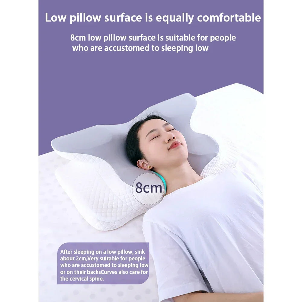 Memory Foam Pillow, Slow Rebound Neck Pillow, Pain Relief, Sleep Pillow