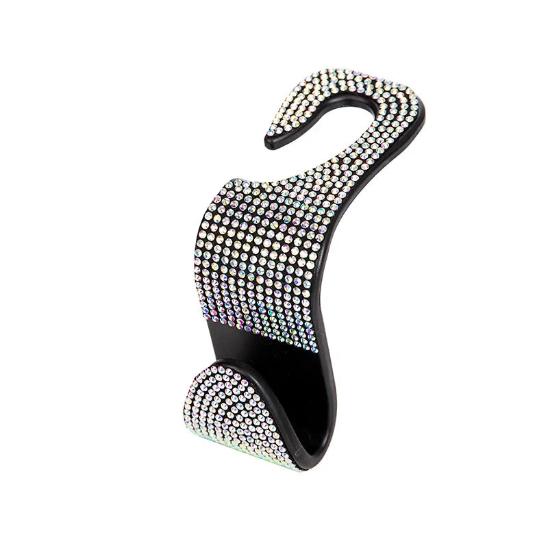 BlingRide Seat Hooks – Diamond Headrest Hangers for Bags & Accessories