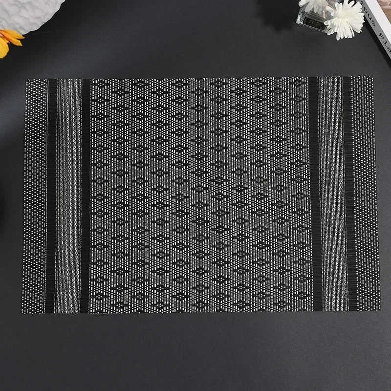 DineStyle™ PVC Placemats Set – Durable, Washable & Elegant Dining
