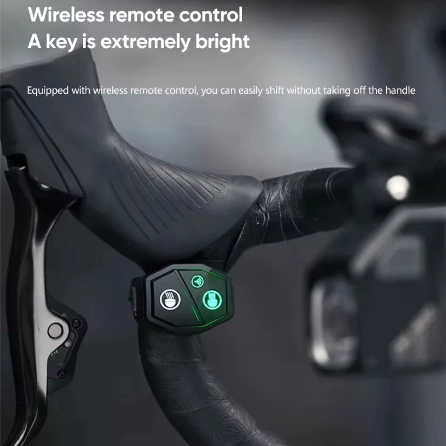 NightRider™ C1700 Bike Light – 1700 Lumens with Wireless Remote & Power Bank