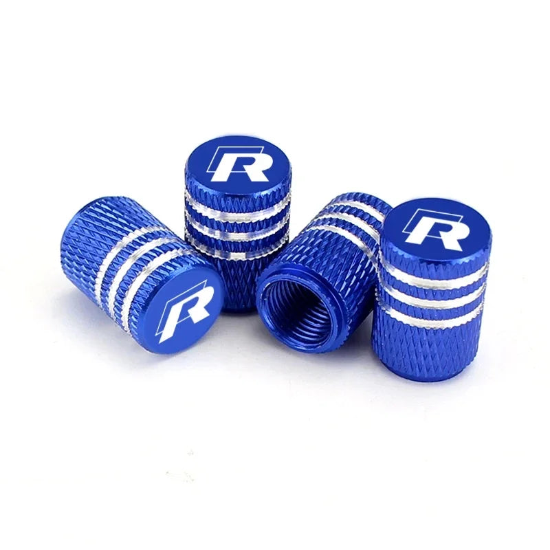 R-Line ValveGuard – 4PCS Wheel Tire Stem Caps for Volkswagen Models