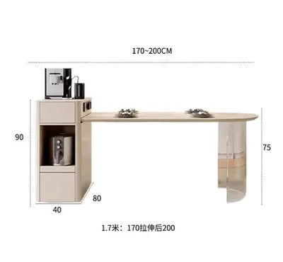 CozyGather™ Extendable Kitchen Island with Dining Table