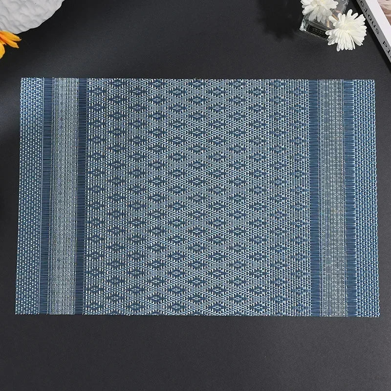 DineStyle™ PVC Placemats Set – Durable, Washable & Elegant Dining