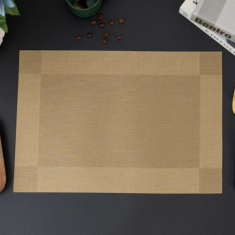 LuxeShield™ PVC Dining Mats – Waterproof & Heat Insulation Table Pads