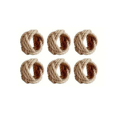 CelebrationSet™ Woven Napkin Buckles – Rustic Wedding & Dinner Decor