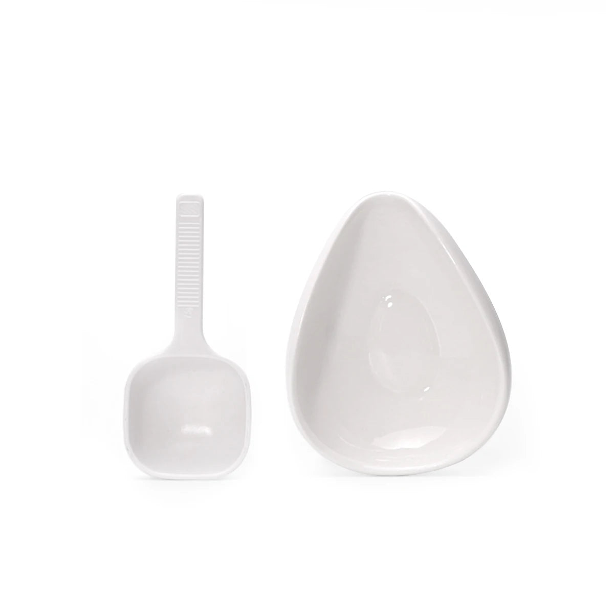 Leeseph BaristaMeasure Set – Ceramic Dosing Cup & Spoon for Perfect Coffee