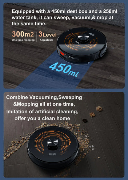 ABIR K30 SmartClean – Laser Lidar Robot Vacuum with Auto-Empty Station