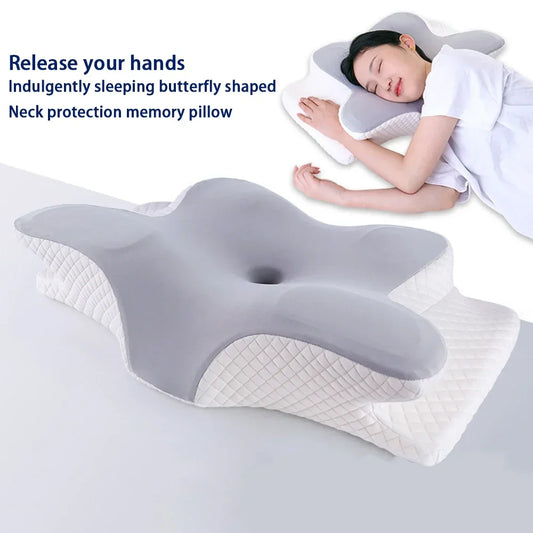 Memory Foam Pillow, Slow Rebound Neck Pillow, Pain Relief, Sleep Pillow