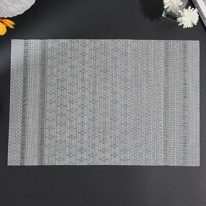 DineStyle™ PVC Placemats Set – Durable, Washable & Elegant Dining