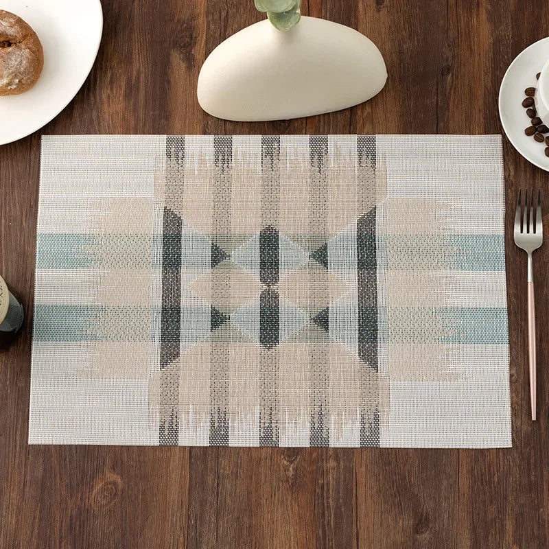 DineStyle™ PVC Placemats Set – Durable, Washable & Elegant Dining