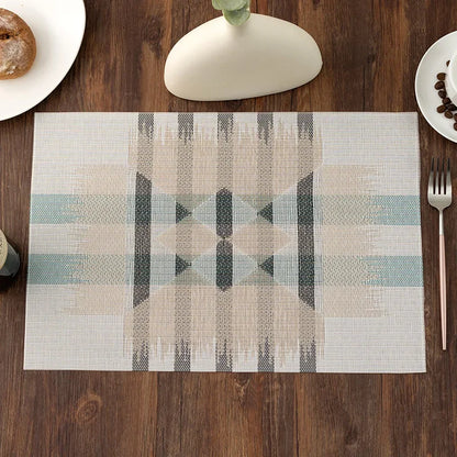 DineStyle™ PVC Placemats Set – Durable, Washable & Elegant Dining
