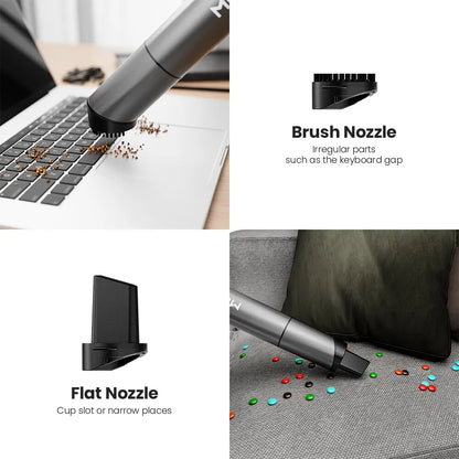 MIUI TurboMini – USB Rechargeable Vacuum for Desktop, Keyboard & Auto