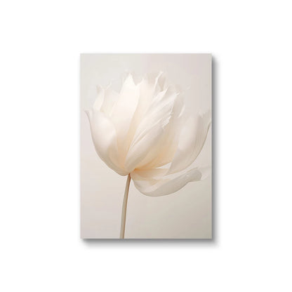 BloomAura Elegance – Frameless Botanical Peony Poster for Living Room