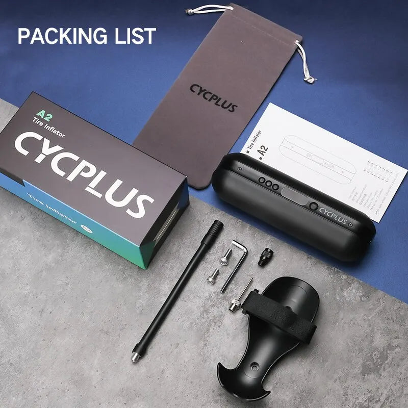 CYCPLUS PowerInflate A2 – Portable High-Pressure Air Compressor for Every Ride