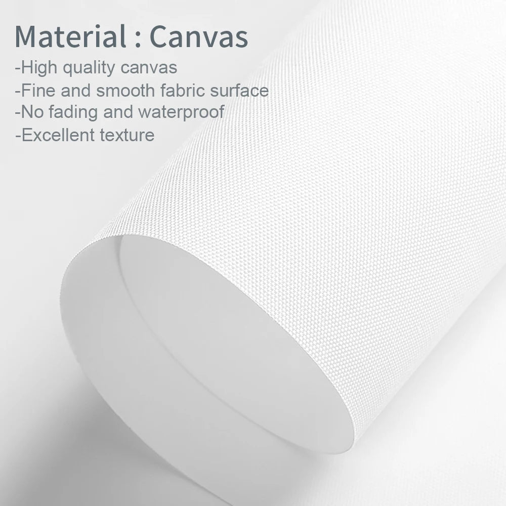 BloomAura Elegance – Frameless Botanical Peony Poster for Living Room