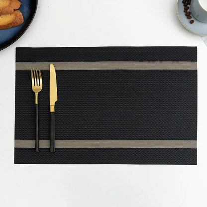 LuxeShield™ PVC Dining Mats – Waterproof & Heat Insulation Table Pads