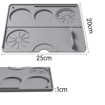 ProBrew™ Coffee Machine Mat – Non-Slip Tamper Pad & Barista Tool