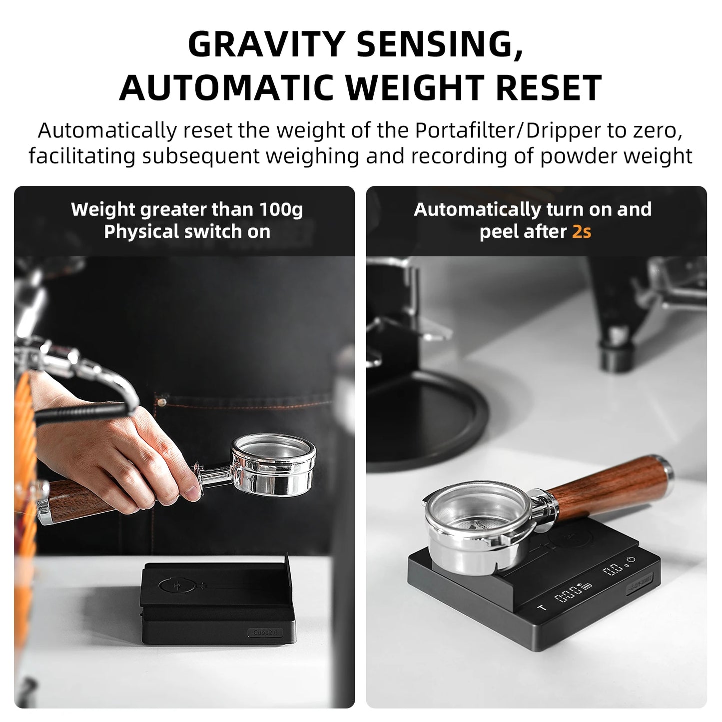 BaristaPro Digital Coffee Scale – High Precision & Rechargeable