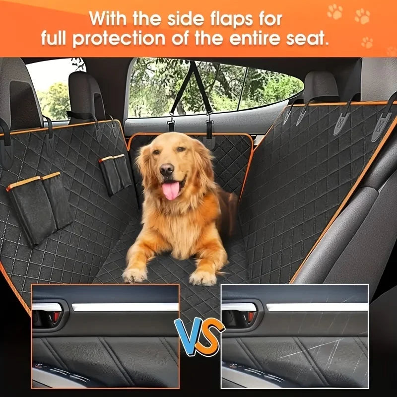 TravelPaws Guard – Durable Pet Car Seat Protector with Hammock Design