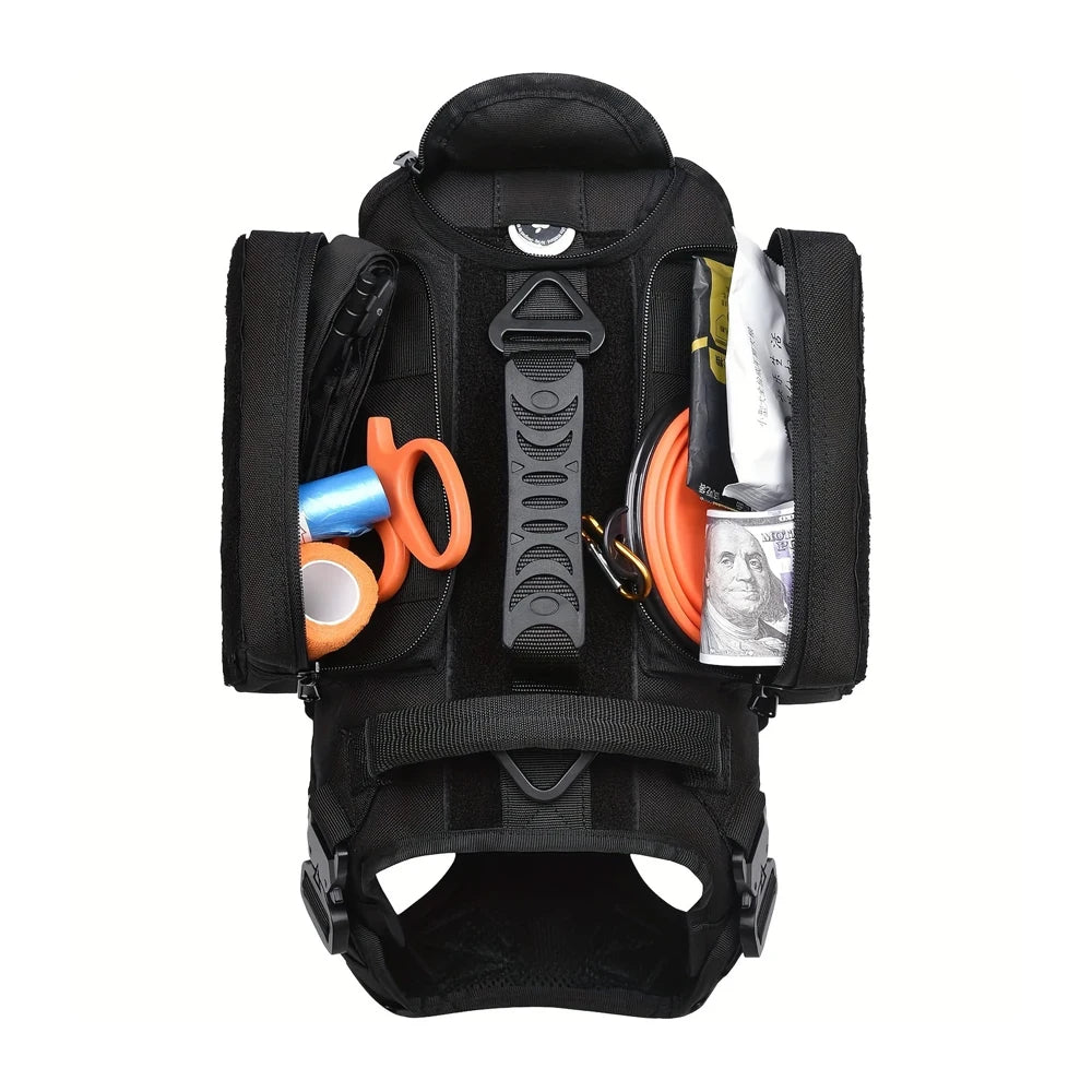 K9Commander™ Adjustable Tactical Harness – Working Dog Vest with Pockets