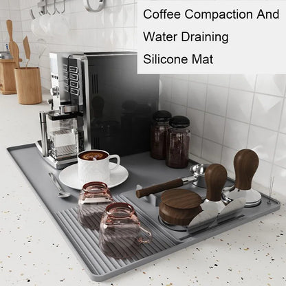 ProBrew™ Coffee Machine Mat – Non-Slip Tamper Pad & Barista Tool