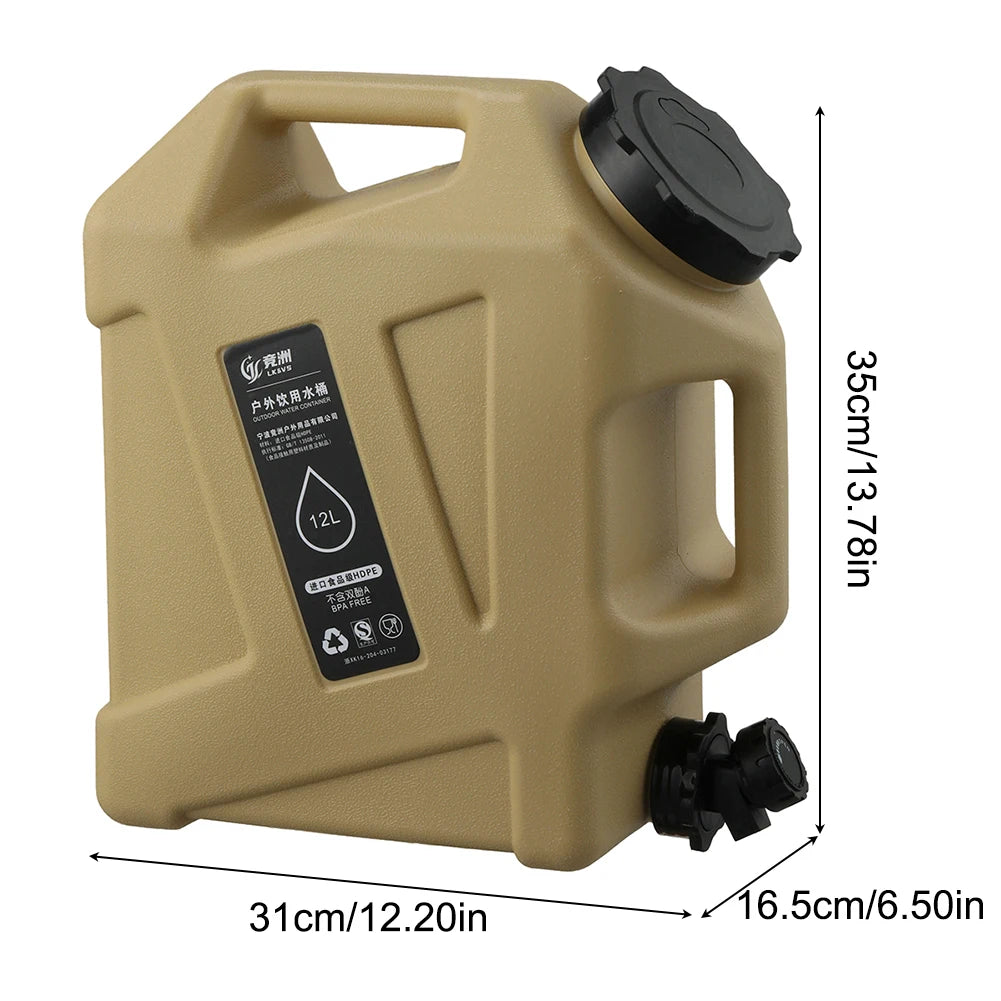 HydroMate™ Large Capacity Camping Water Carrier – Leakproof & Durable