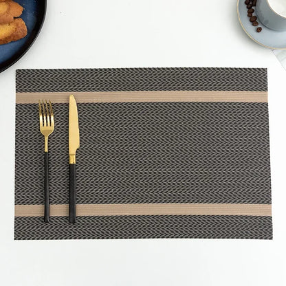 LuxeShield™ PVC Dining Mats – Waterproof & Heat Insulation Table Pads