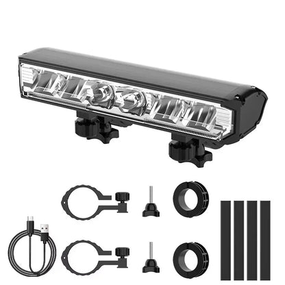 NightRider™ C1700 Bike Light – 1700 Lumens with Wireless Remote & Power Bank