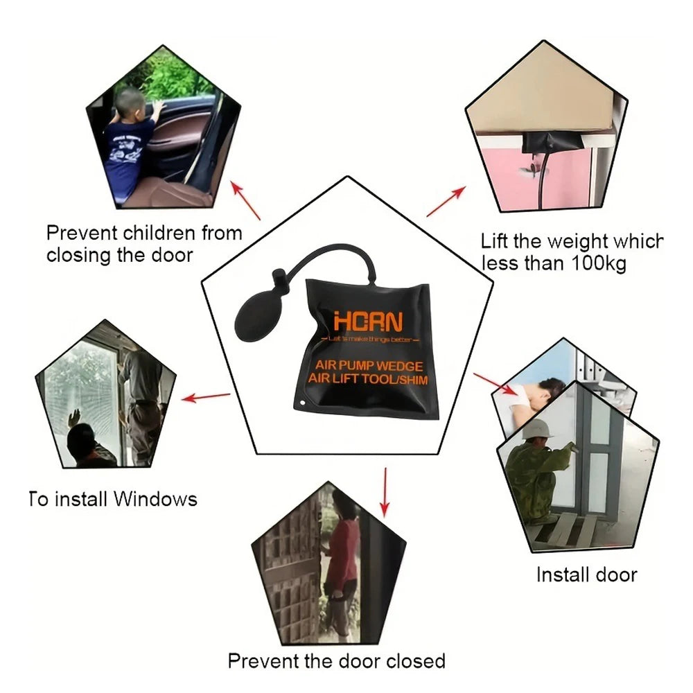FlexiLift Pro – Powerful Inflatable Airbag for Car, Door & Window Installation