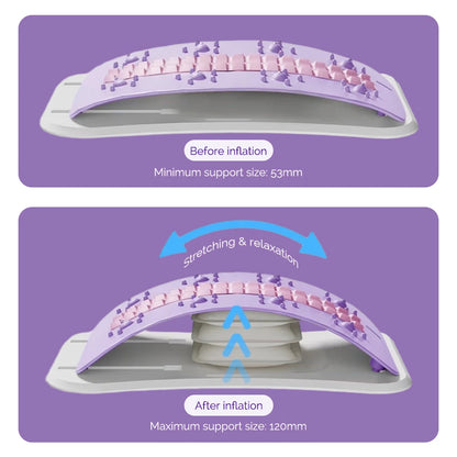 FlexiRelief™ Adjustable Back & Neck Massager – Airbag Support & Posture Aid