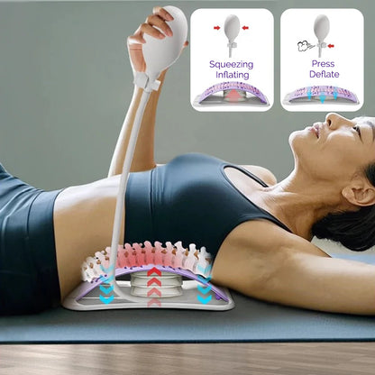 FlexiRelief™ Adjustable Back & Neck Massager – Airbag Support & Posture Aid