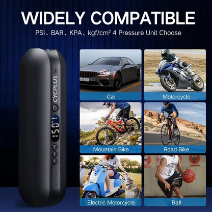 CYCPLUS PowerInflate A2 – Portable High-Pressure Air Compressor for Every Ride