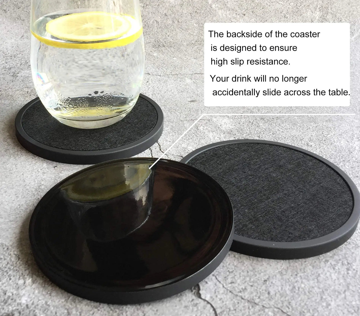 SipShield™ 6PCS Absorbent Coasters with Holder – Protect & Style Your Table